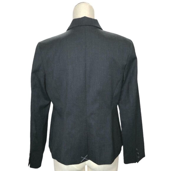 Pendleton Blazer Womens 12P Petite Gray Virgin Wool New Suit Jacket Lined Pocket - Picture 3 of 11